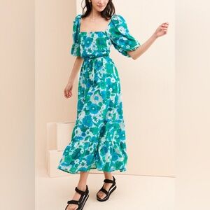 Antik Batik Lorette Lagoon Maxi Dress